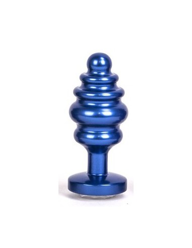 Bijou anal Alloy 6.5 x 3 cm Bleu