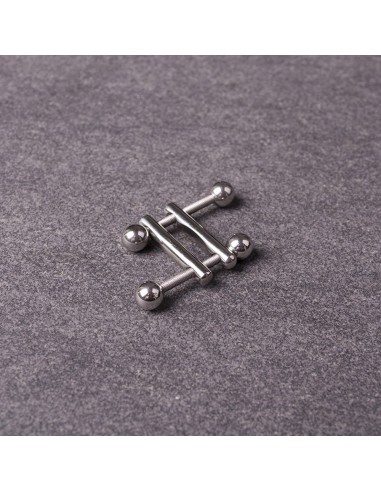 Pinces pour tétons Square End Ball x2