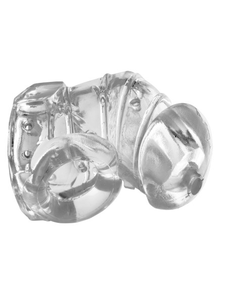 Cage de chasteté souple Detained 7cm Transparente