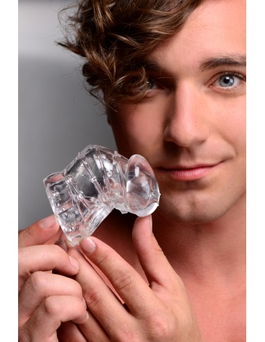 Cage de chasteté souple Detained 7cm Transparente - Cages de Chasteté - 3