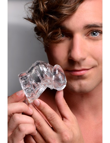 Cage de chasteté souple Detained 7cm Transparente - Cages de Chasteté - 3