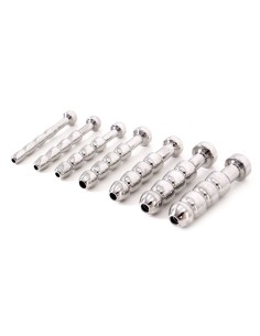 Kit de 7 plugs d'urètre percés Holow 4.2cm | 5 à 11mm