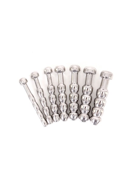 Kit de 7 plugs d'urètre percés Holow 4.2cm | 5 à 11mm