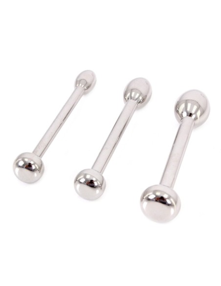 Kit de 3 plugs pour urètre 4.5cm | 6 à 10mm Kit de 3 plugs pour urètre 4.5cm | 6 à 10mm