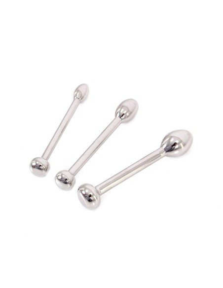 Kit de 3 plugs pour urètre 4.5cm | 6 à 10mm Kit de 3 plugs pour urètre 4.5cm | 6 à 10mm