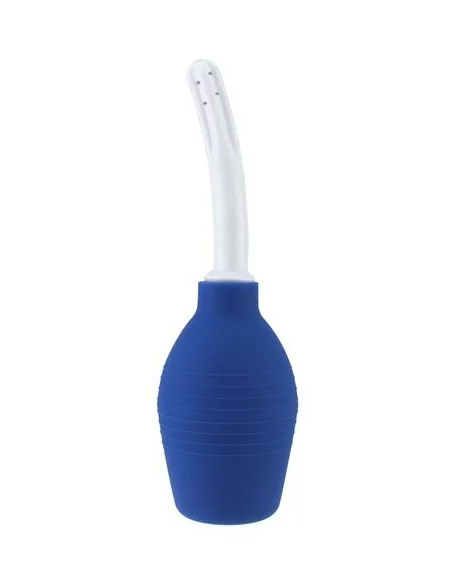 Poire de lavement Douche Anale Bleue 2 - Insertion 12 x 2cm Poire de lavement Douche Anale Bleue 2 - Insertion 12 x 2cm