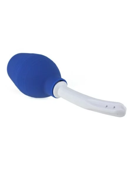 Poire de lavement Douche Anale Bleue 2 - Insertion 12 x 2cm Poire de lavement Douche Anale Bleue 2 - Insertion 12 x 2cm