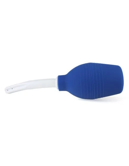 Poire de lavement Douche Anale Bleue 2 - Insertion 12 x 2cm Poire de lavement Douche Anale Bleue 2 - Insertion 12 x 2cm