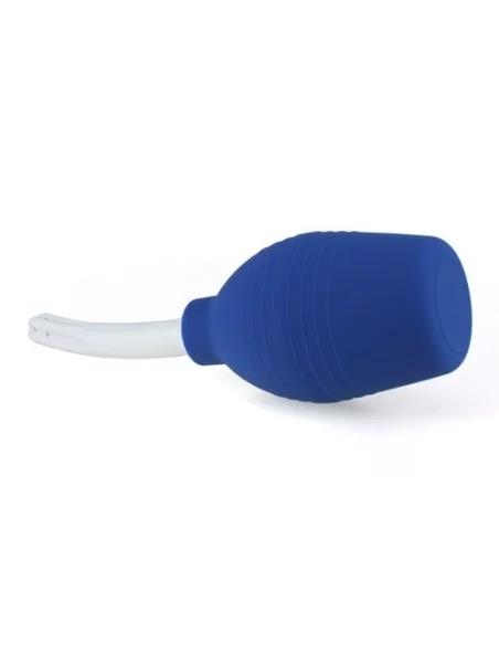 Poire de lavement Douche Anale Bleue 2 - Insertion 12 x 2cm Poire de lavement Douche Anale Bleue 2 - Insertion 12 x 2cm