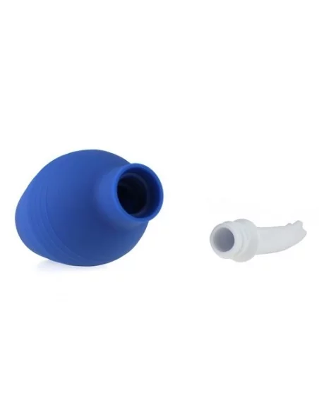 Poire de lavement Douche Anale Bleue 2 - Insertion 12 x 2cm Poire de lavement Douche Anale Bleue 2 - Insertion 12 x 2cm