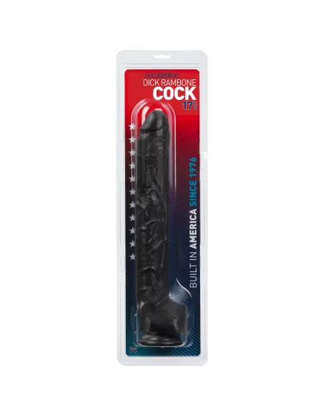Gode XXL Dick Rambone 34 x 6.4 cm Noir
