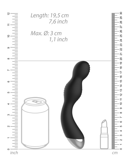 Stimulateur Vibrant Électro-stimulation P-SPOT 16 x 4 cm Stimulateur Vibrant Électro-stimulation P-SPOT 16 x 4 cm