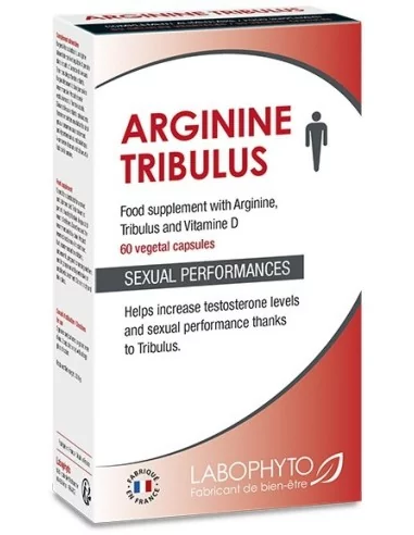 Stimulant sexuel Arginine Tribulus- Boite de 60 gélules