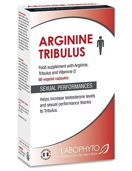 Stimulant sexuel Arginine Tribulus- Boite de 60 gélules