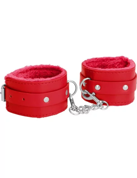 Menottes de poignet Plush Rouge
