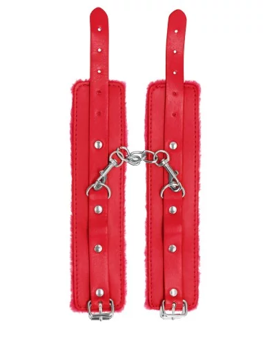Menottes de poignet Plush Rouge