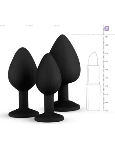 Pack de 3 plugs Bijou