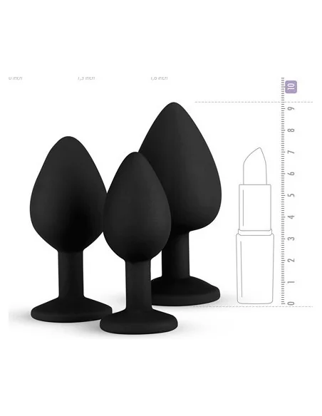 Pack de 3 plugs Bijou