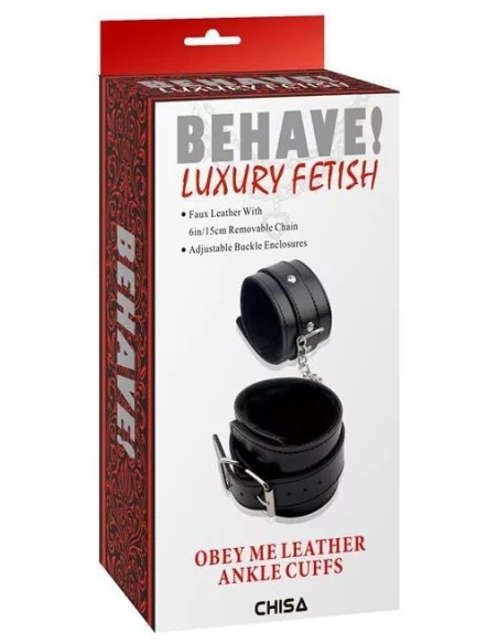 Menottes de cheville OBEY ME Noir