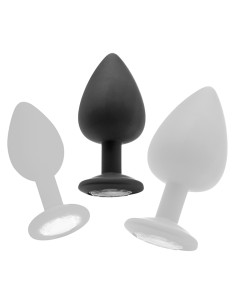 Plug diamond Large – 7 x 3.5 cm Noir