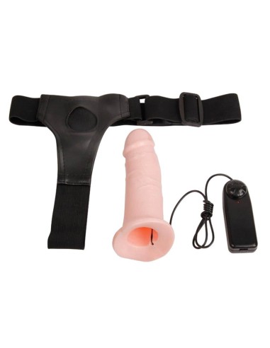 Gode ceinture vibrant Strap-On Hollow 17 x 4.5 cm