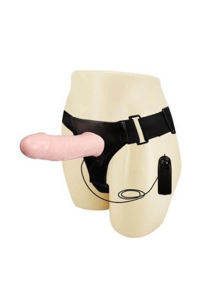Gode ceinture vibrant Strap-On Hollow 17 x 4.5 cm Gode ceinture vibrant Strap-On Hollow 17 x 4.5 cm