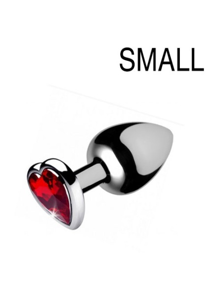 Plug bijou Heart Gem Rouge 6.5 x 2.7 cm Plug bijou Heart Gem Rouge 6.5 x 2.7 cm