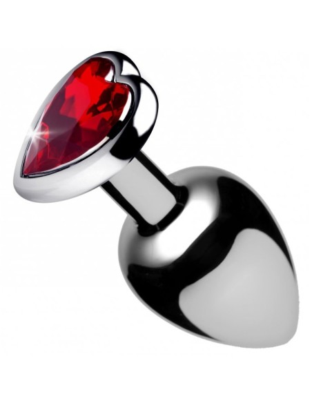 Plug bijou Heart Gem Rouge 6.5 x 2.7 cm Plug bijou Heart Gem Rouge 6.5 x 2.7 cm