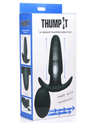 Plug Vibrant à Percussions THUMP IT Medium 12 x 4 cm