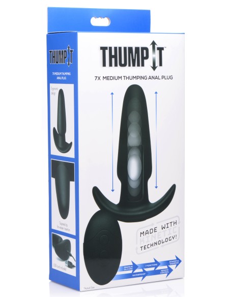 Plug Vibrant à Percussions THUMP IT Medium 12 x 4 cm