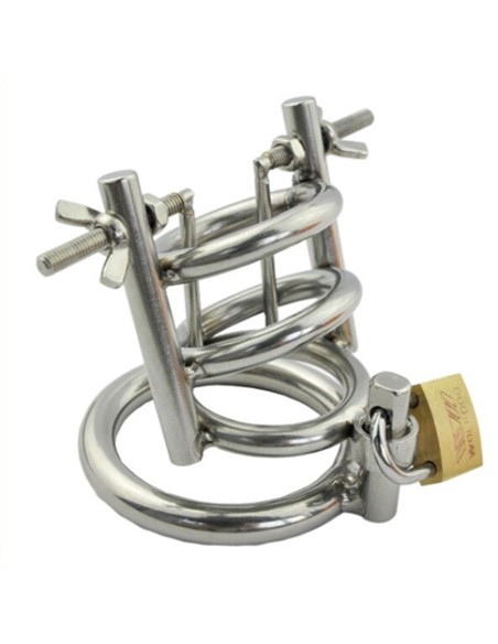 Cage de chasteté avec Écarteur d'urètre - Diamètre 3cm