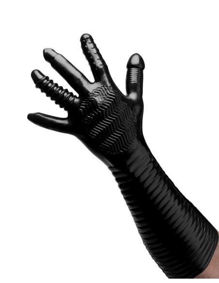 Gant Long Texturé Pleasure Fister Noir Gant Long Texturé Pleasure Fister Noir