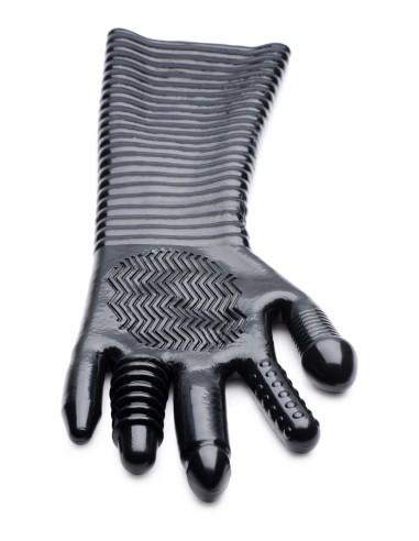 Gant Long Texturé Pleasure Fister Noir