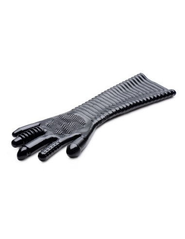 Gant Long Texturé Pleasure Fister Noir