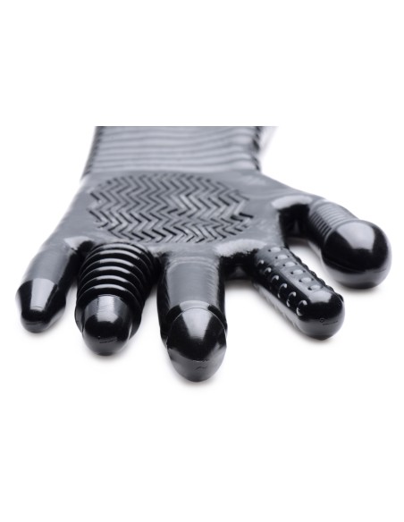 Gant Long Texturé Pleasure Fister Noir Gant Long Texturé Pleasure Fister Noir