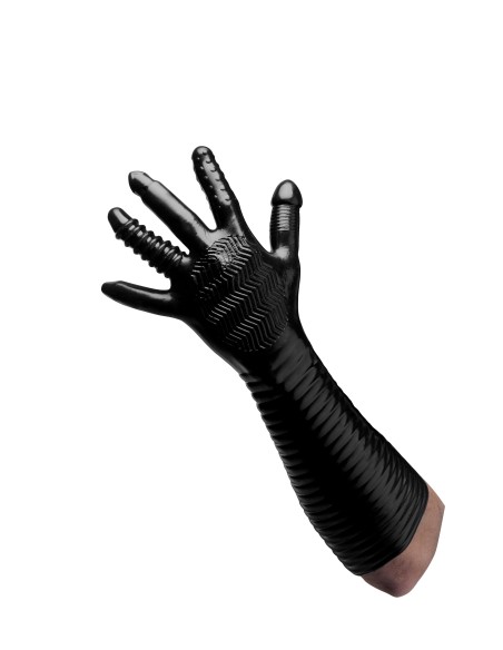 Gant Long Texturé Pleasure Fister Noir Gant Long Texturé Pleasure Fister Noir