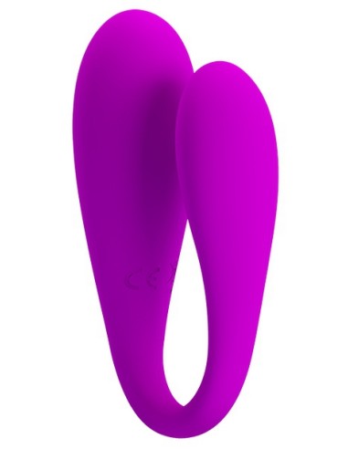Stimuateur de clitoris connecté August Pretty Love 7 x 2.5 cm Violet - Double Stimulation - 4