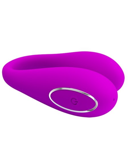 Stimuateur de clitoris connecté August Pretty Love 7 x 2.5 cm Violet - Double Stimulation - 5