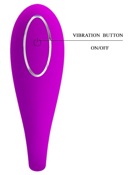 Stimuateur de clitoris connecté August Pretty Love 7 x 2.5 cm Violet - Double Stimulation - 7