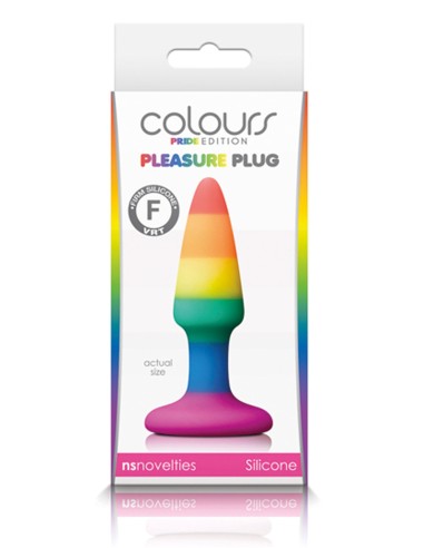 Plug en silicone Rainbow 8 x 2.4 cm