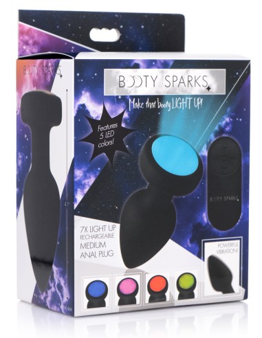 Plug Vibrant Lumineux Light Up Medium 8 x 4 cm