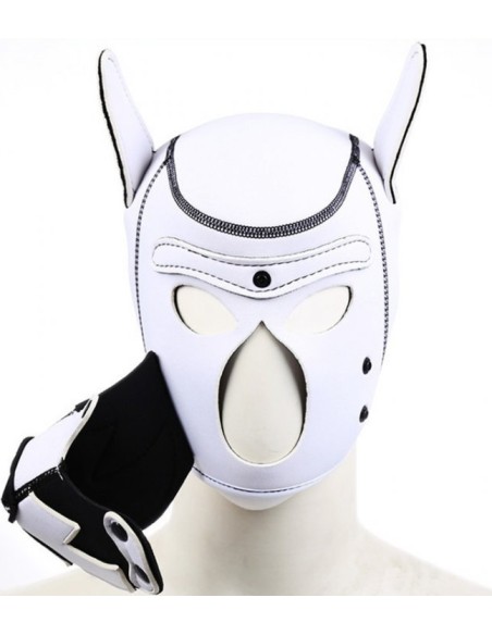 Cagoule PUPPY FOX Néoprène Noir-Blanc