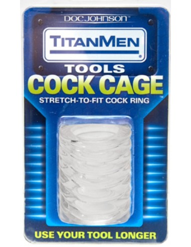 Ballstretcher Cock Cage 50mm Transparent