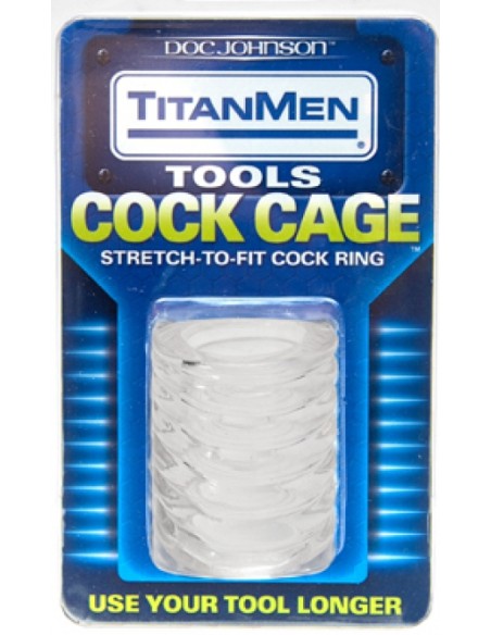 Ballstretcher Cock Cage 50mm Transparent