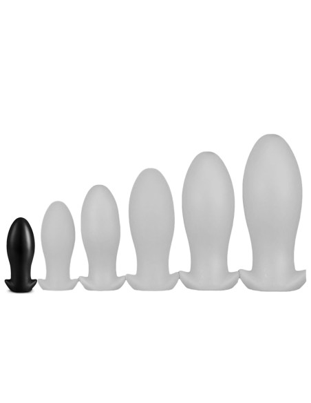 Plug silicone Saurus Egg S 10 x 4.5 cm Noir Plug silicone Saurus Egg S 10 x 4.5 cm Noir