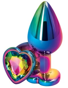 Bijou anal Heart Rainbow M 7 x 3.5cm