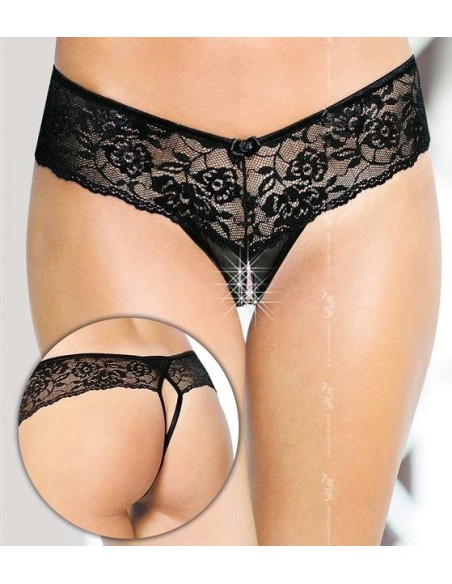 String ouvert Elizaveta - Noir