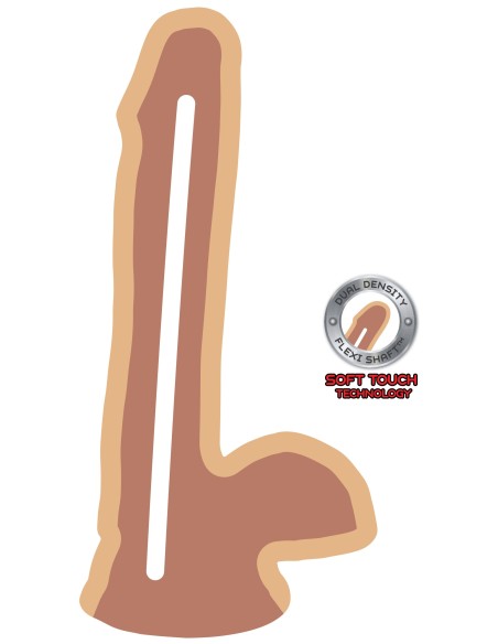 Gode réaliste Get Real Dual Density 13 x 3.3 cm