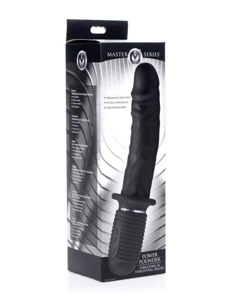 Gode vibrant avec percussions Power Pounder 17 x 4.5 cm - Godes Vibrants - 2