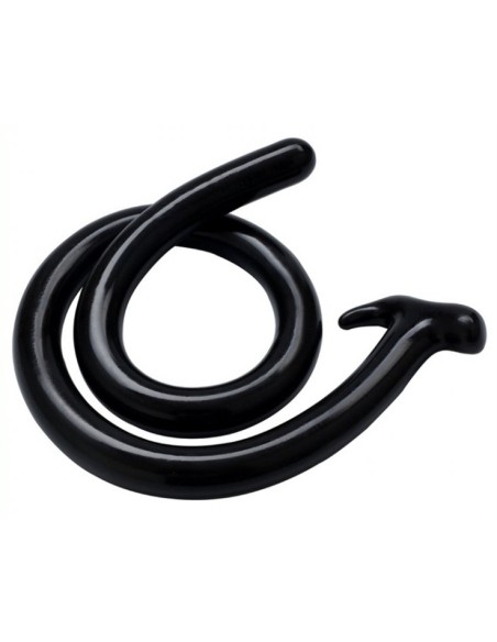 Gode long Mega Snake 100 x 3cm Noir
